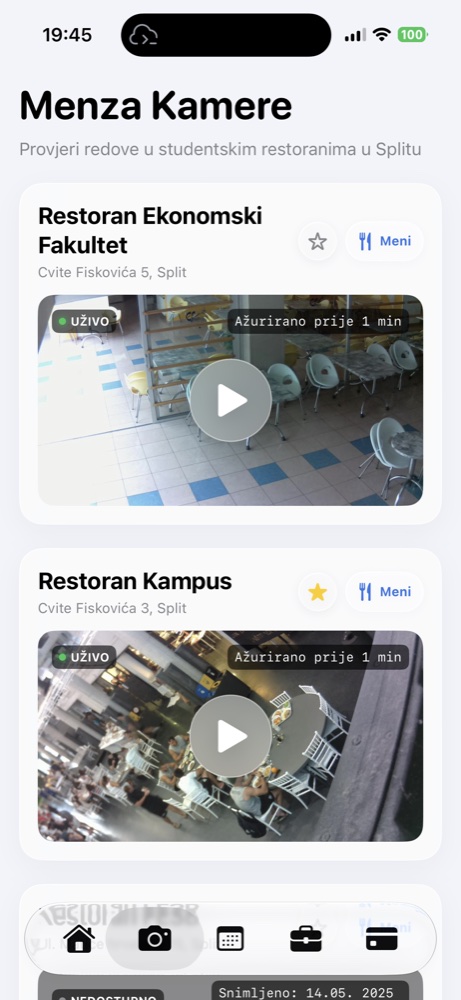 UNIfesb live canteen camera view